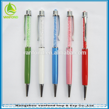 Best sale luxury metal pen with crystal as weddings souvenirs